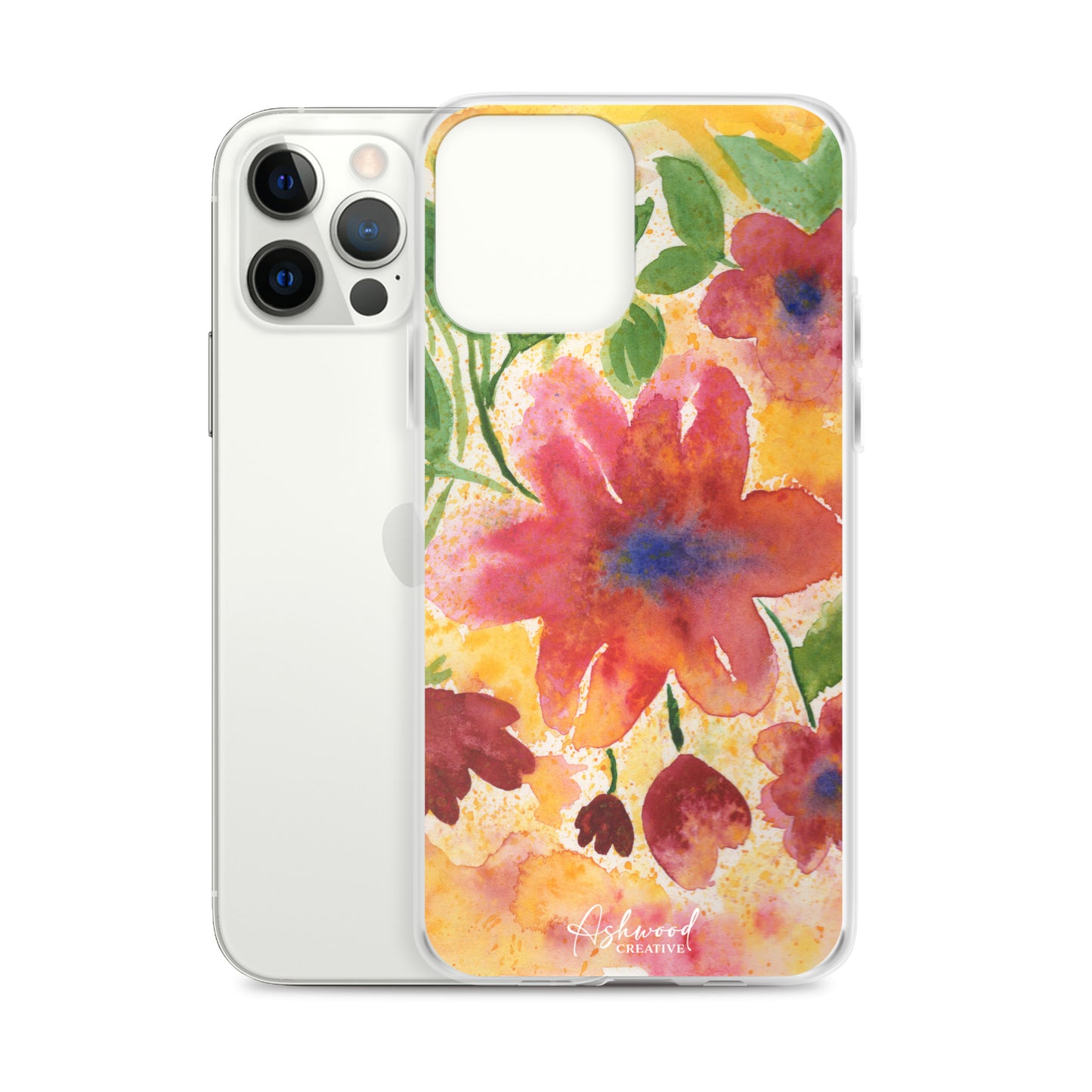 Watercolor Red Flowers Case for iPhone®