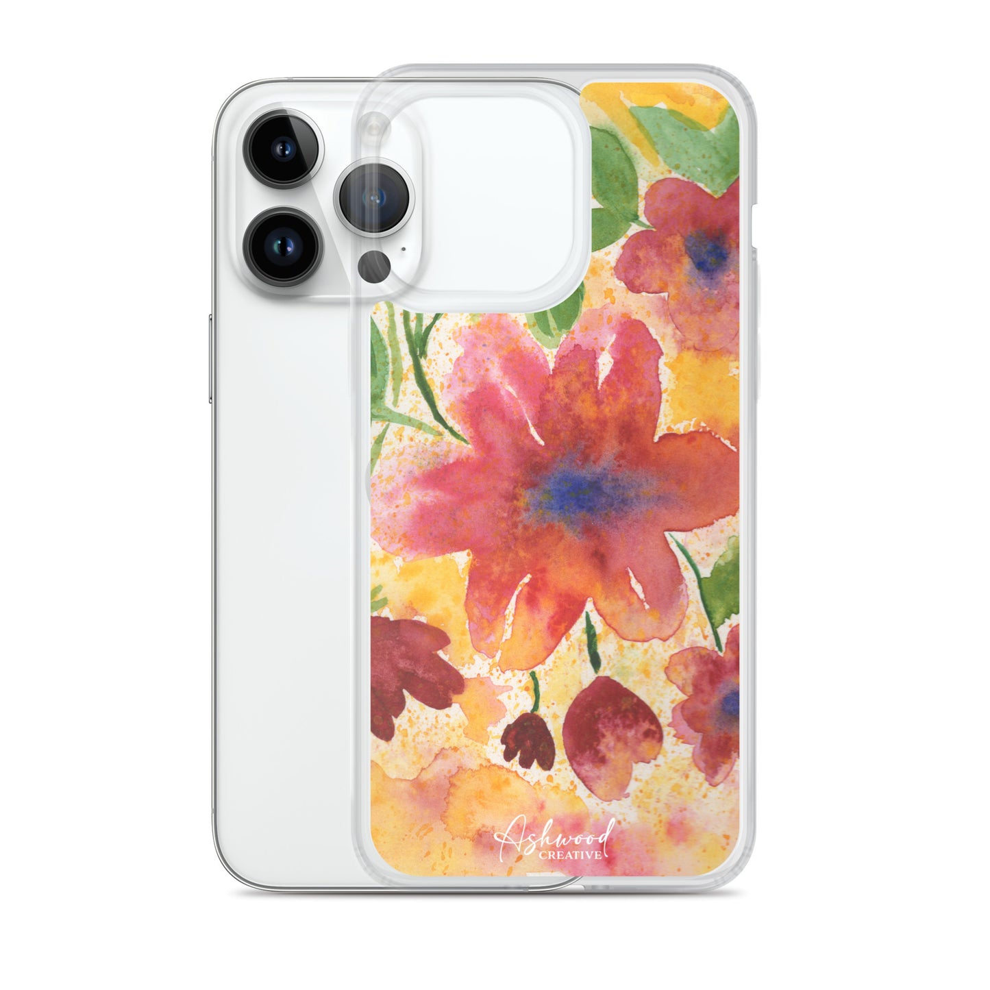 Watercolor Red Flowers Case for iPhone®