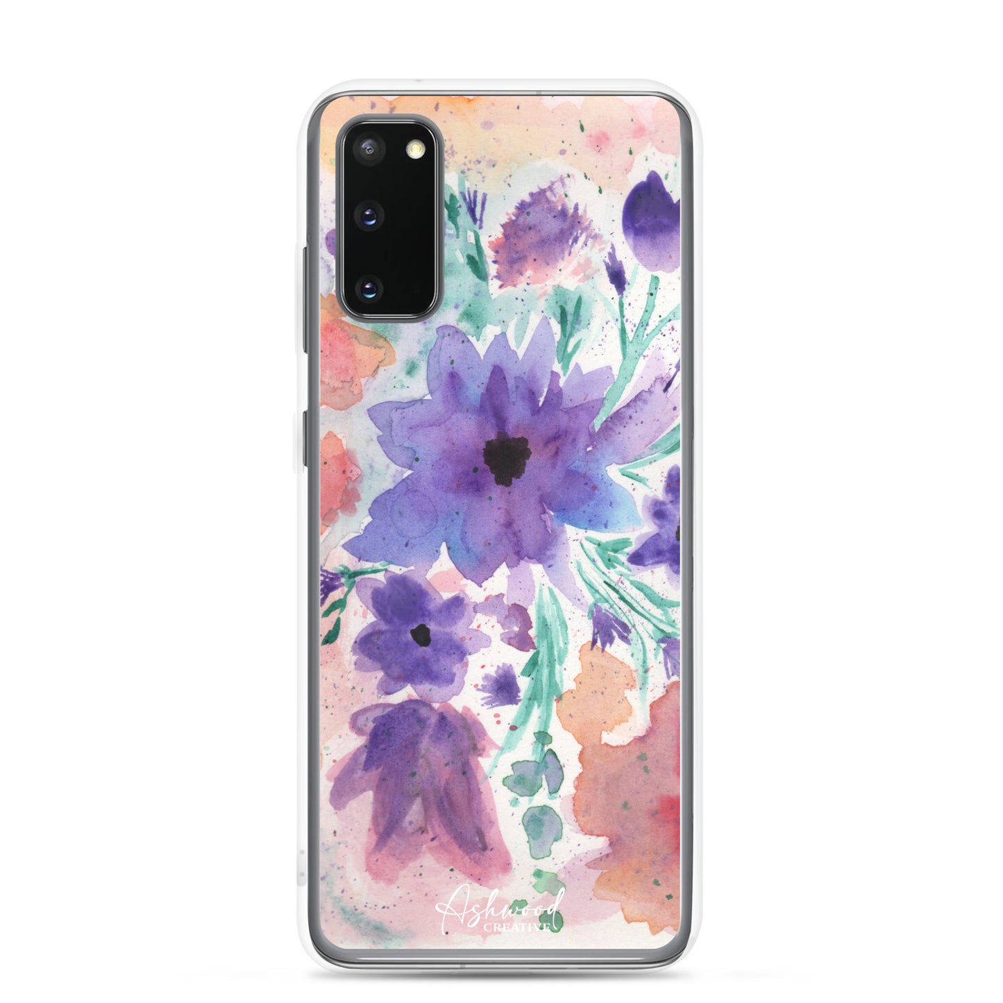 Watercolor Purple Flowers Case for Samsung®