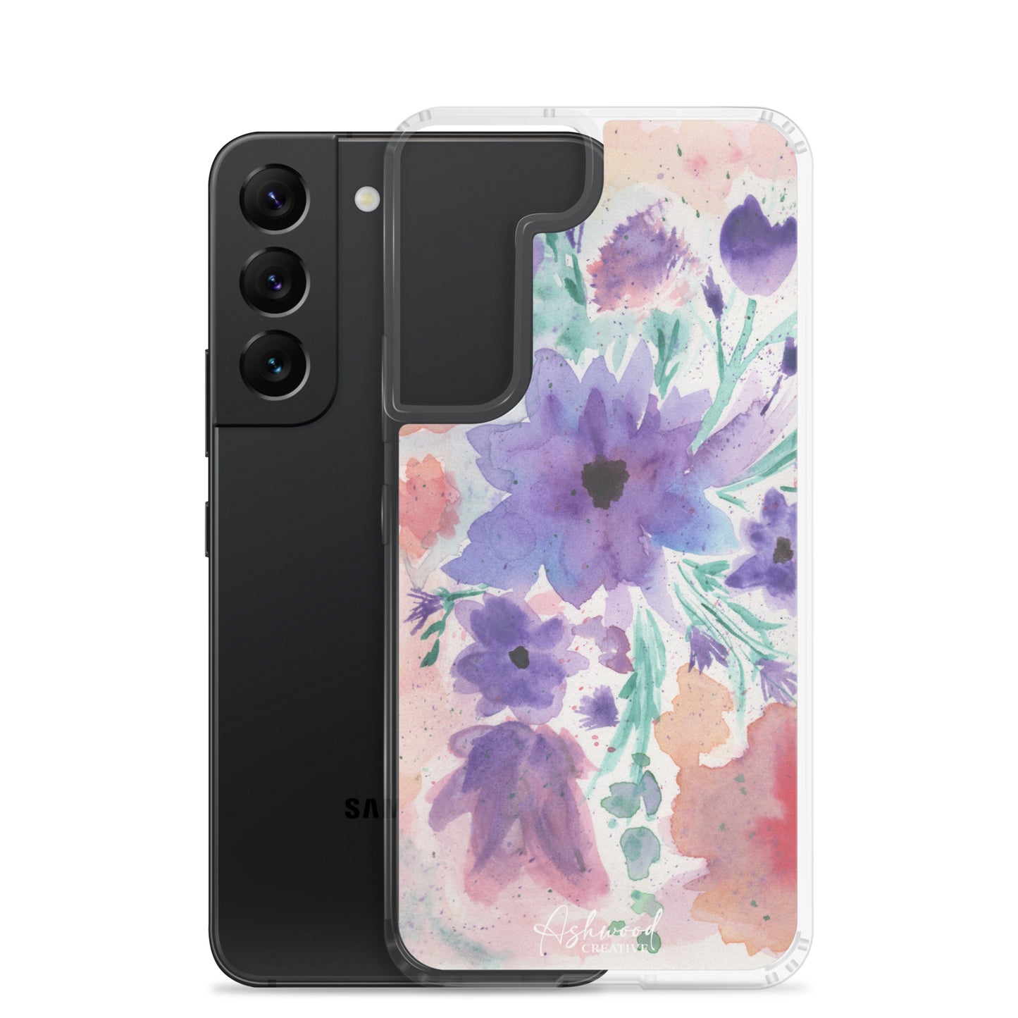 Watercolor Purple Flowers Case for Samsung®