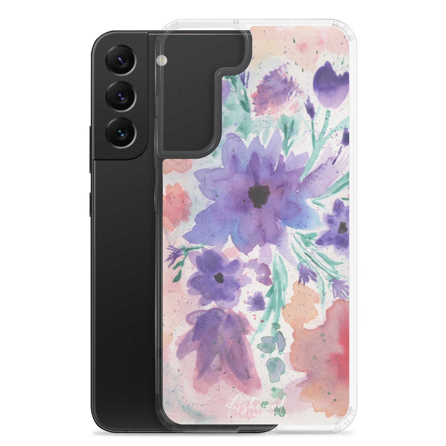 Watercolor Purple Flowers Case for Samsung®