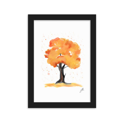 Orange Tree Framed matte paper poster