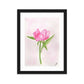 Pink Peony Framed matte paper poster