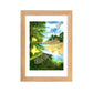 Summer Lake Framed matte paper poster