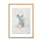 Flowers in the jug Framed matte paper poster