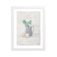 Flowers in the jug Framed matte paper poster