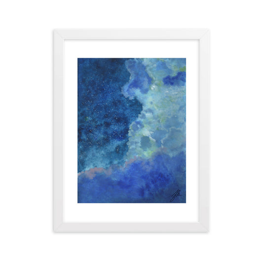 Starry Night Framed matte paper poster