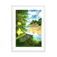 Summer Lake Framed matte paper poster