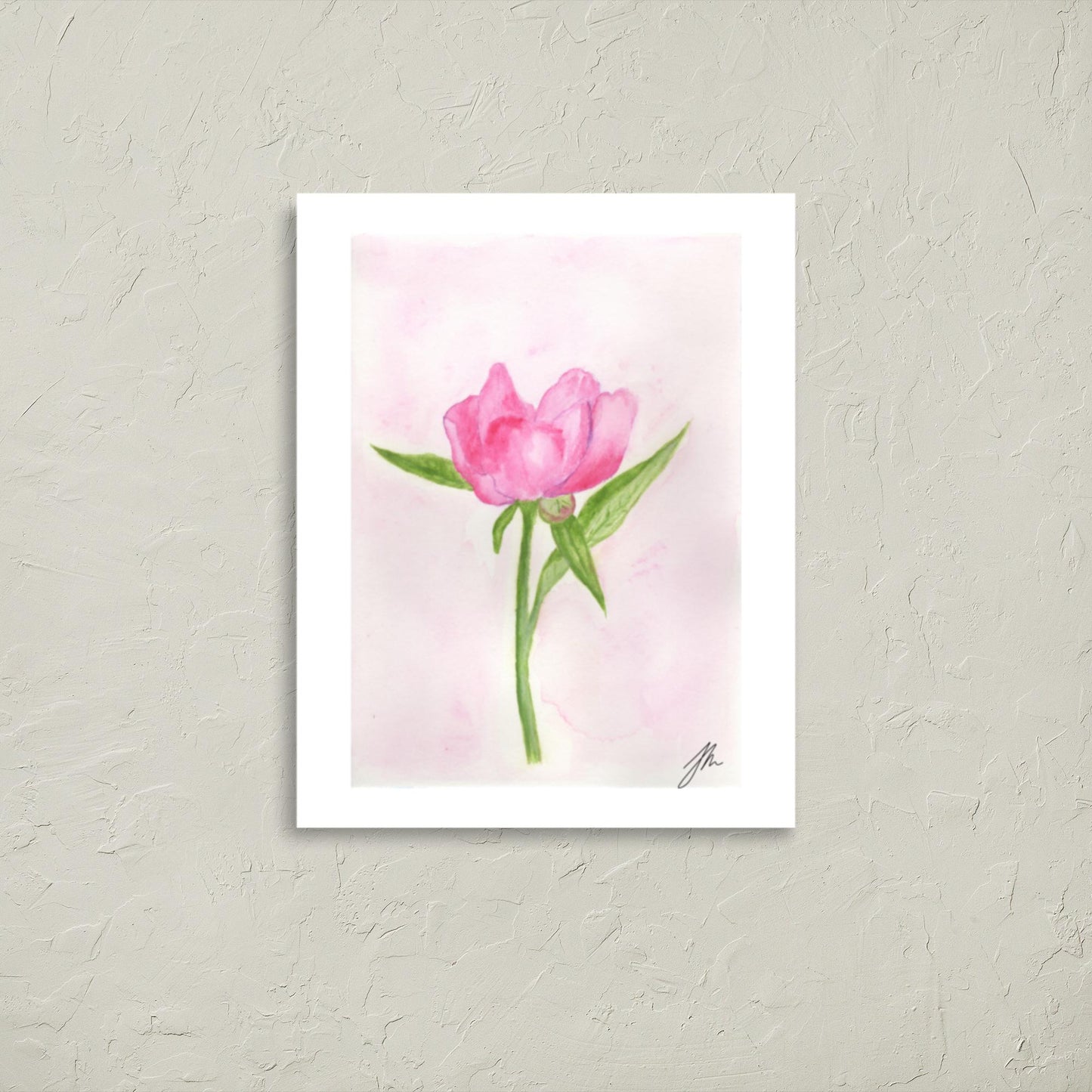 Pink Peony Poster