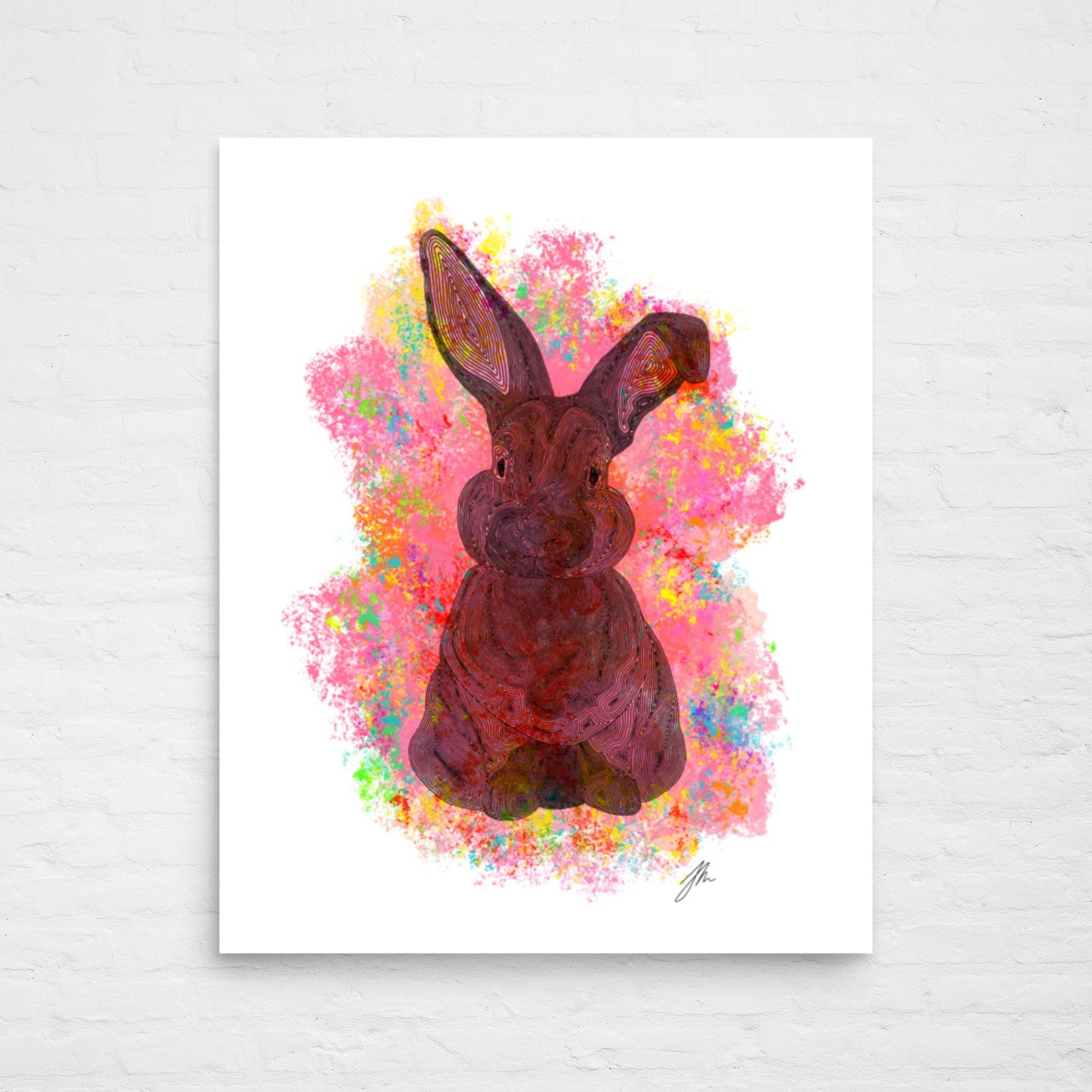 Red Bunny Poster