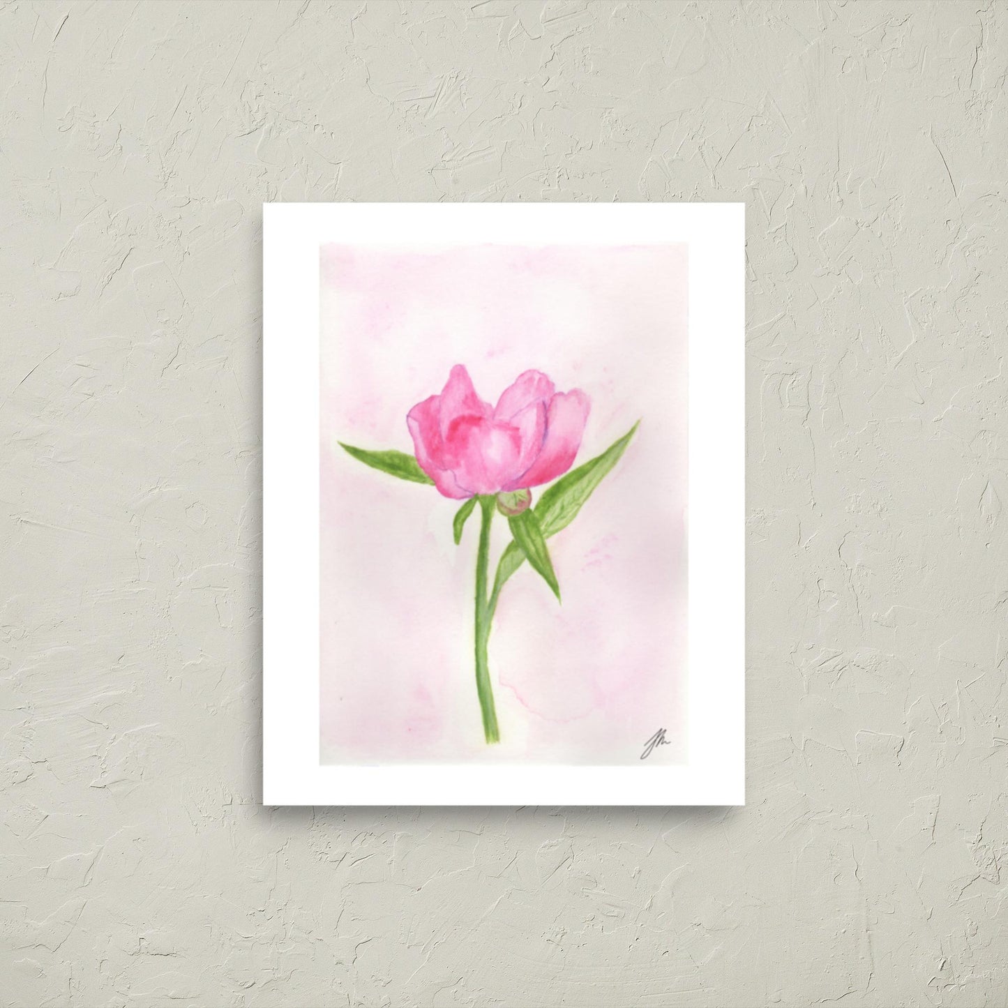 Pink Peony Poster