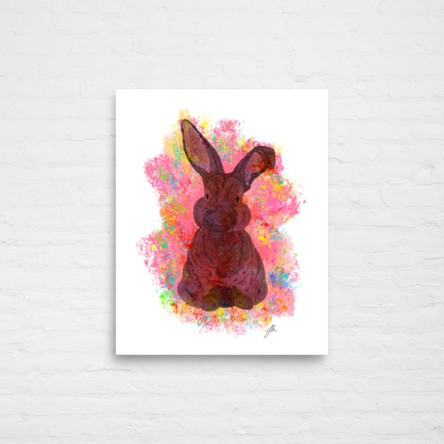 Red Bunny Poster