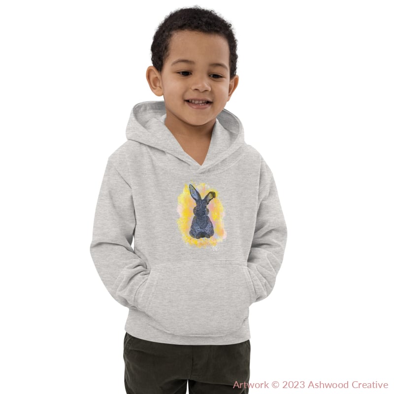 Yellow Bunny Kids Hoodie