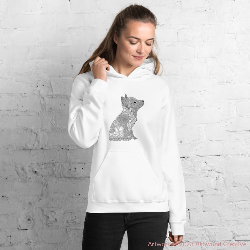 Black Fox Unisex Hoodie - Ashwood Creative