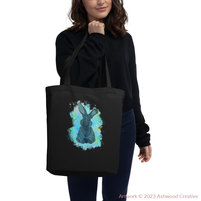 Blue Bunny Eco Tote Bag - Ashwood Creative