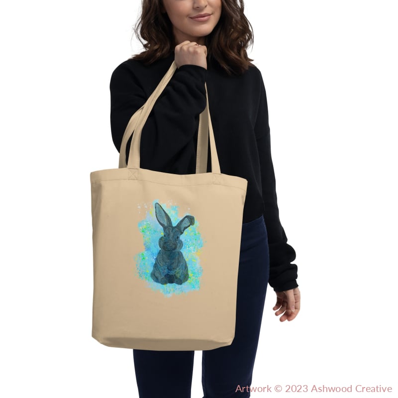 Blue Bunny Eco Tote Bag - Ashwood Creative