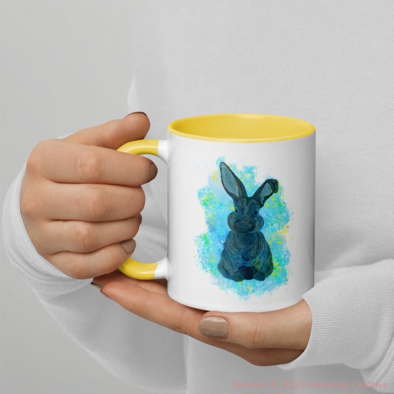 Blue Bunny Mug - Ashwood Creative