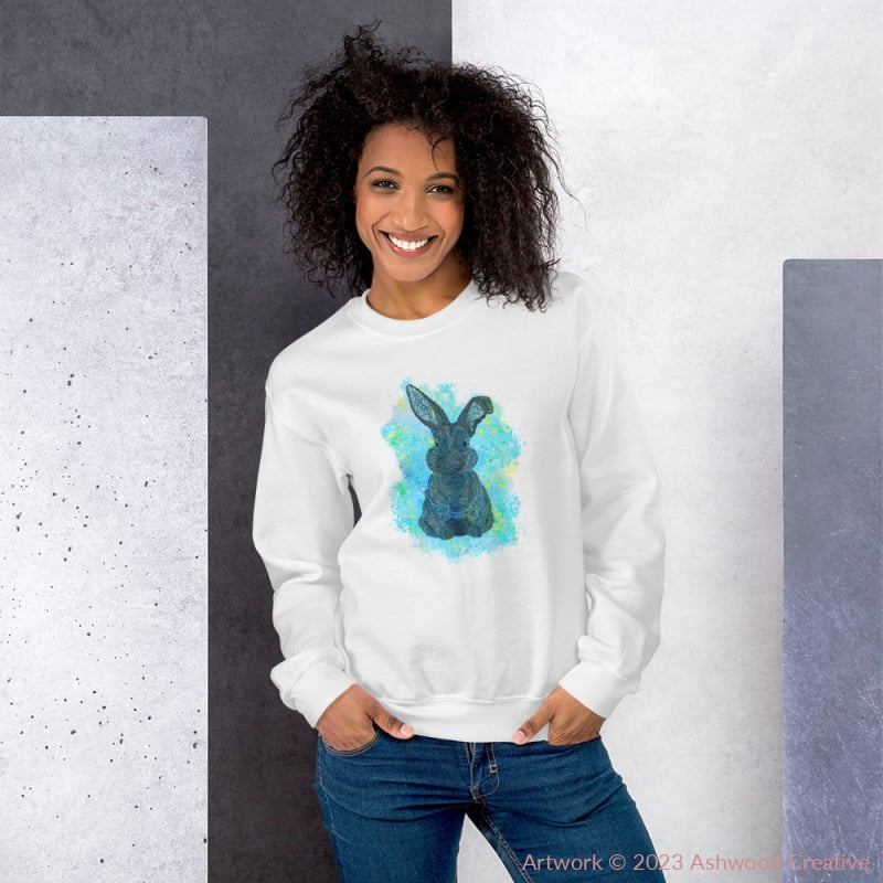 Blue Bunny Unisex Sweatshirt - Ashwood Creative