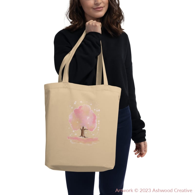 Pink Tree Eco Tote Bag - Ashwood Creative