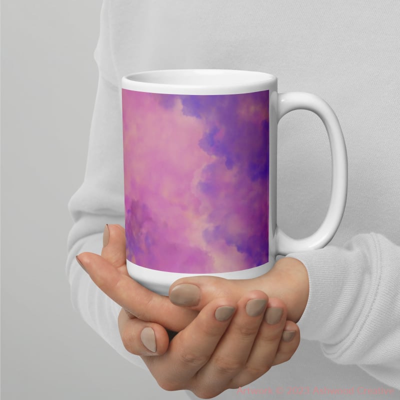 Purple Sky White Glossy Mug 15Oz Mugs