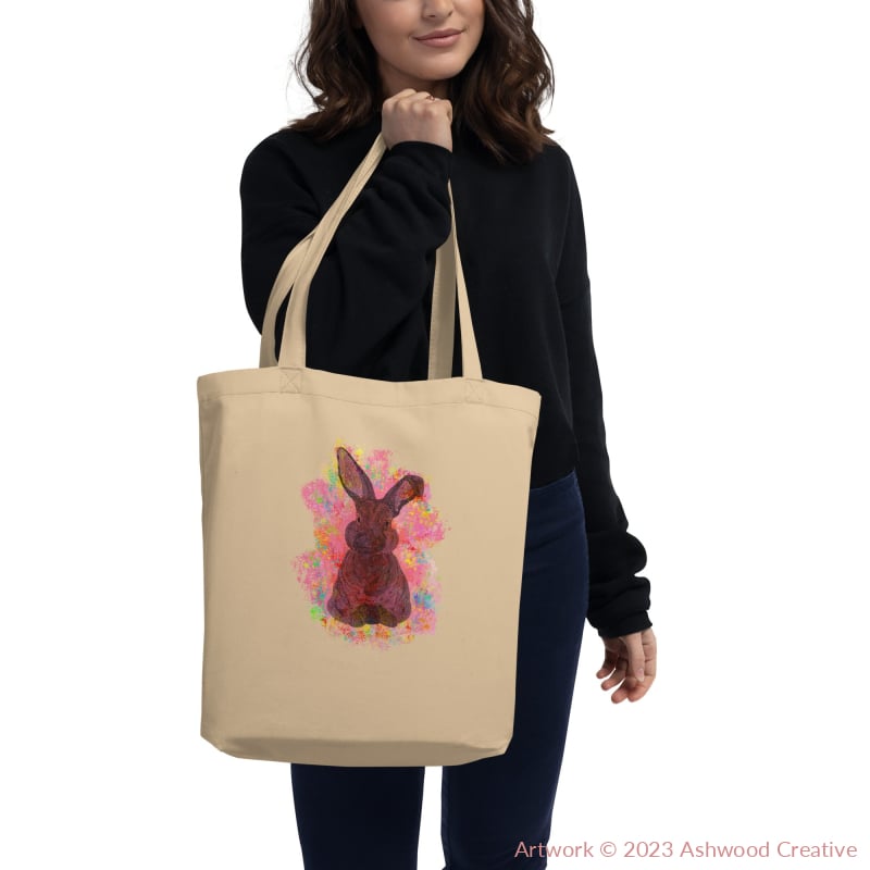 Red Bunny Eco Tote Bag - Ashwood Creative