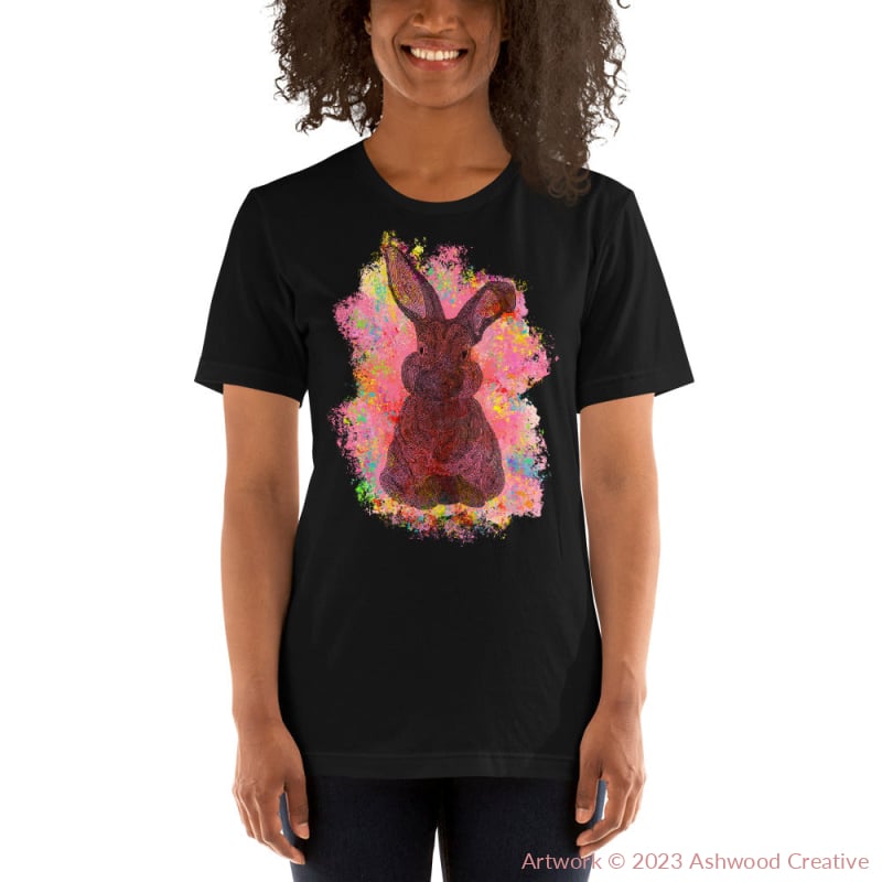 Red Bunny Unisex t-shirt - Ashwood Creative