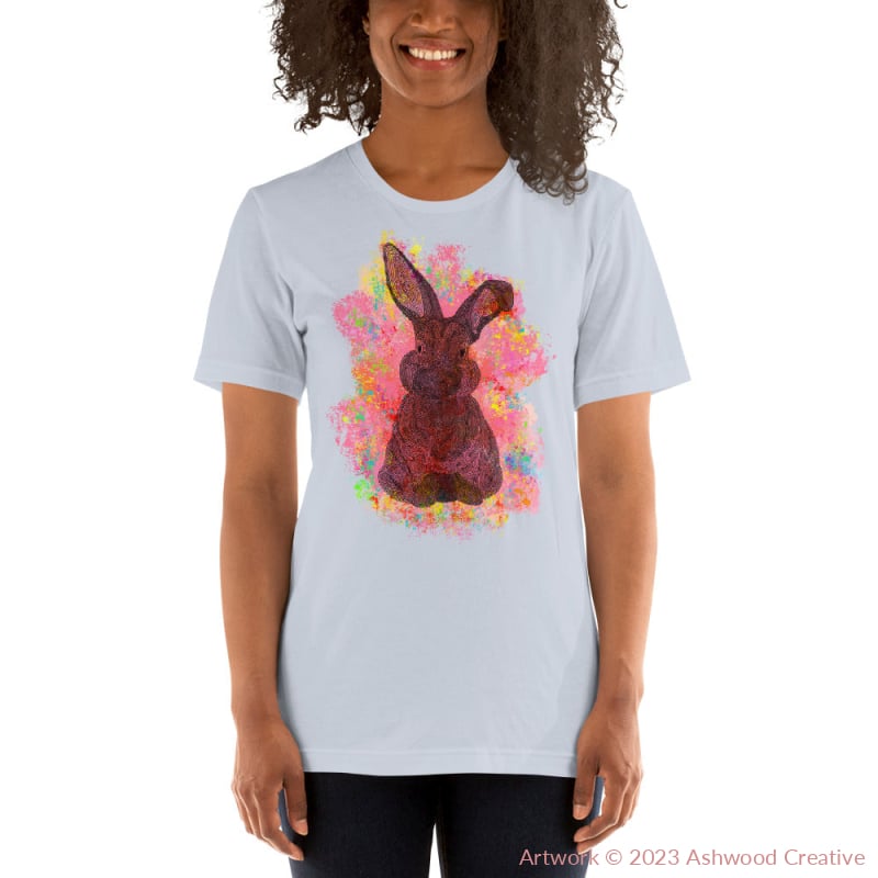 Red Bunny Unisex t-shirt - Ashwood Creative