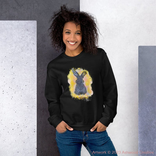 Yellow Bunny Unisex Sweatshirt - Ashwood Creative