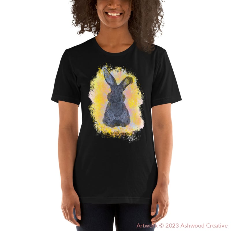 Yellow Bunny Unisex t-shirt - Ashwood Creative