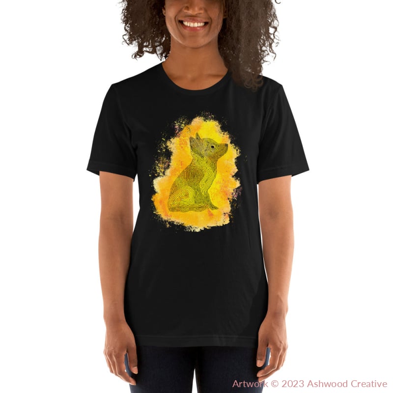 Yellow Fox Unisex t-shirt - Ashwood Creative