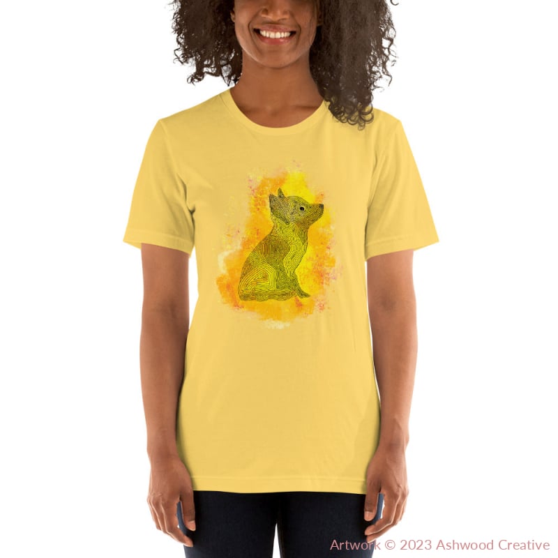 Yellow Fox Unisex t-shirt - Ashwood Creative